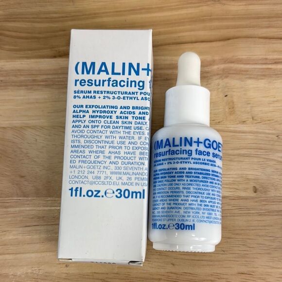 Malin + Goetz Resurfacing Face Serum Full Size 1 fl.oz 30 ml - Picture 1 of 5